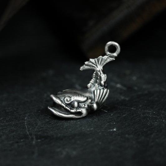 Blue Whale Pendant ¨C Handmade 925 Silver Ocean Animal Necklace