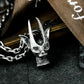 Masked Cat Girl Pendant - 925 Silver Handmade Gothic Persona