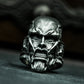 Terror Mask Ring ¨C Handmade 925 Silver Fear Warden Band