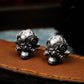 Totem Skull Cufflinks, 925 Silver Handmade