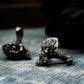 Totem Skull Cufflinks, 925 Silver Handmade