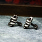 Frog Vintage Big Eyed Cufflinks - 925 Silver Handmade