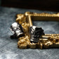 Sanxingdui Mask Cufflinks, Ancient - 925 Sterling Silver Handmade