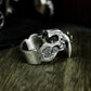 Saber-tooth Tiger Skull Ring - 925 Silver Handmade