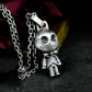 Doll Skull Pendant ¨C Handmade 925 Silver Gothic Toy Necklace