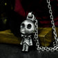 Doll Skull Pendant ¨C Handmade 925 Silver Gothic Toy Necklace