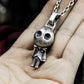 Doll Skull Pendant ¨C Handmade 925 Silver Gothic Toy Necklace
