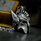 Valkyrie Winged Helmet Pendant - 925 Silver Handmade