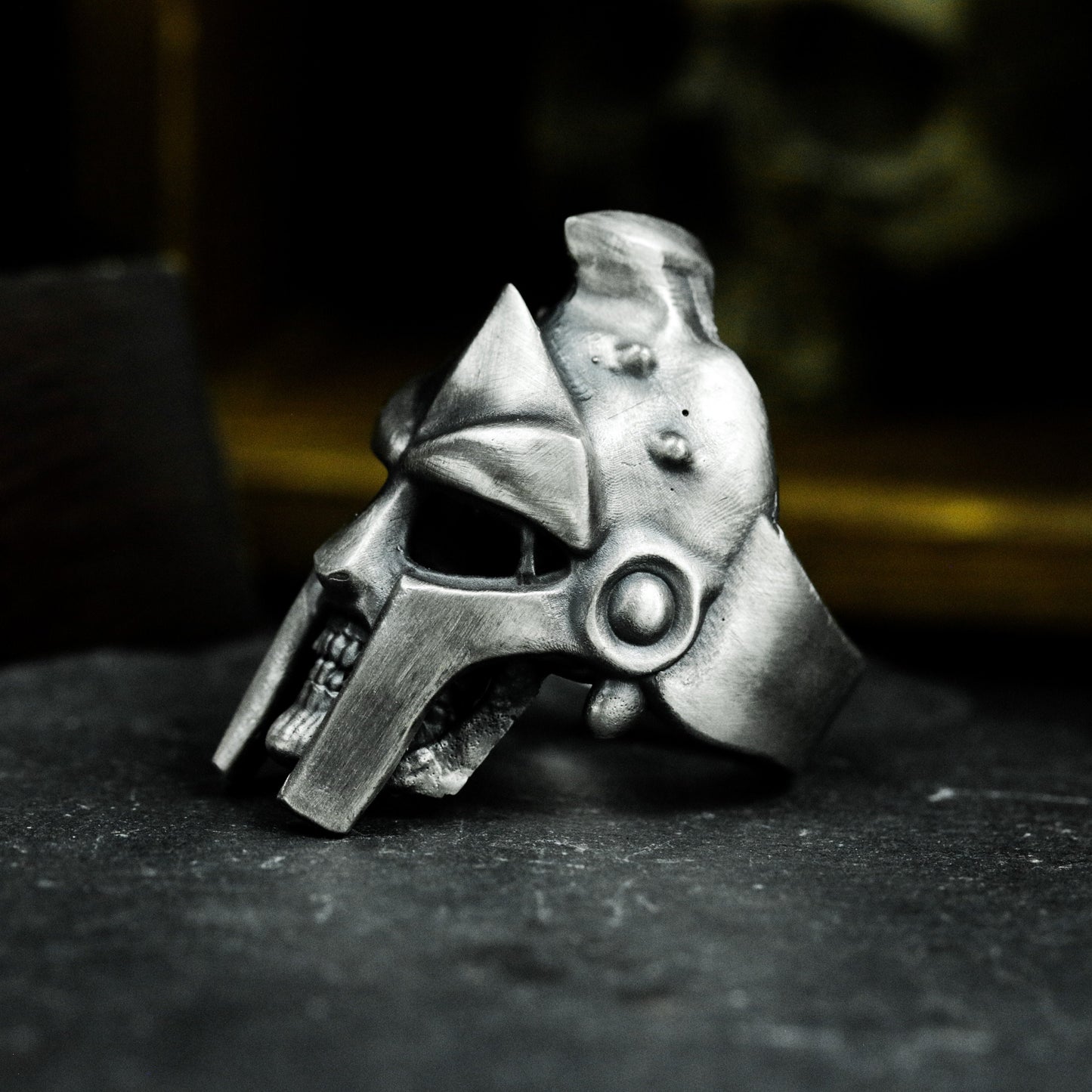 Spartan Skull Ring - 925 Silver Handmade