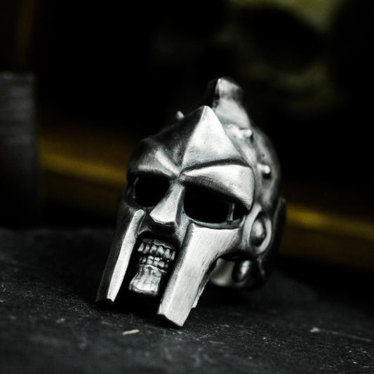 Spartan Skull Ring - 925 Silver Handmade