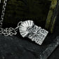 Temple Door Pendant with Radiant Crest - 925 Sterling Silver Handmade
