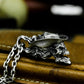 Cowboy Skull Pendant with Western Hat ¨C 925 Sterling Silver Handmade