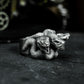 Three-headed Snake Ring - 925 Silver Handmade