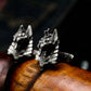 Anubis Cufflinks - 925 Sterling Silver Handmade