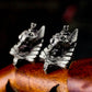 Anubis Cufflinks - 925 Sterling Silver Handmade