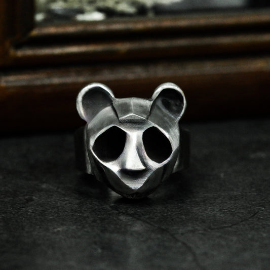 Panda Ring - 925 Silver Handmade