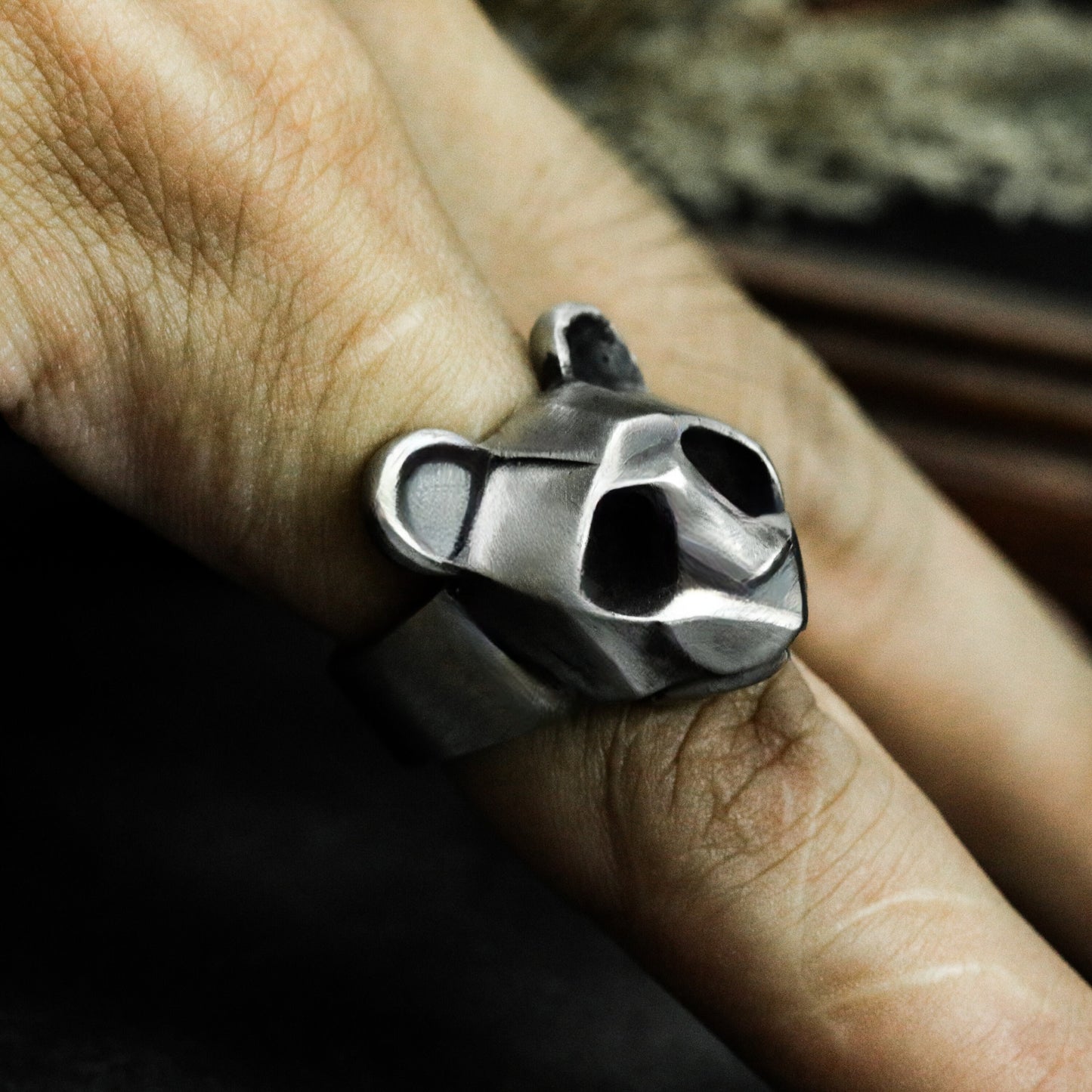 Panda Ring - 925 Silver Handmade
