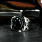 Obsidian Warrior Ring ¨C 925 Sterling Silver Handmade