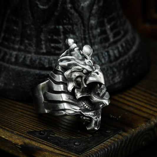 Horus Ring ¨C Handmade 925 Silver Falcon God Band