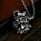 Feral Demon Head Pendant ¨C 925 Silver Handmade