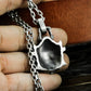 Feral Demon Head Pendant ¨C 925 Silver Handmade