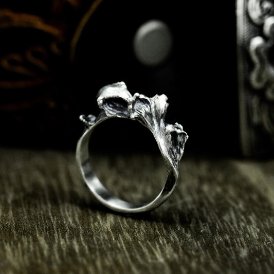 Wave Ring - 925 Silver Handmade