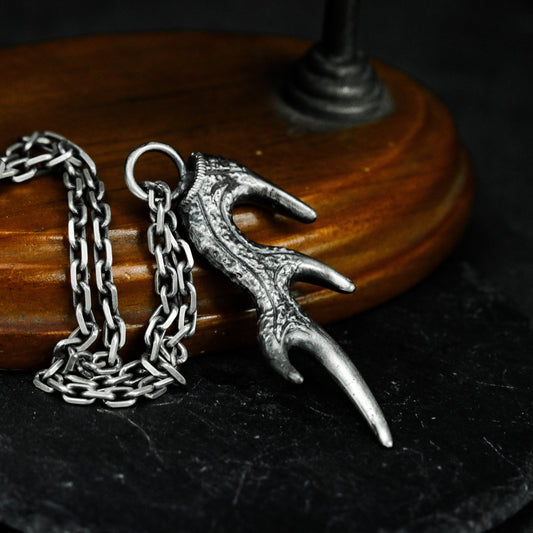 Descending Raven Pendant ¨C 925 Silver Handmade