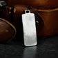 Vertical Skull Tag Pendant ¨C 925 Silver Handmade
