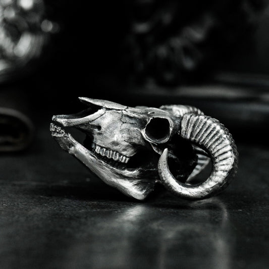 Beast Skull Pendant - 925 Silver Handmade