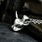Minimal Bull Pendant - 925 Silver Handmade Clean Form