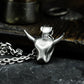 Minimal Bull Pendant - 925 Silver Handmade Clean Form