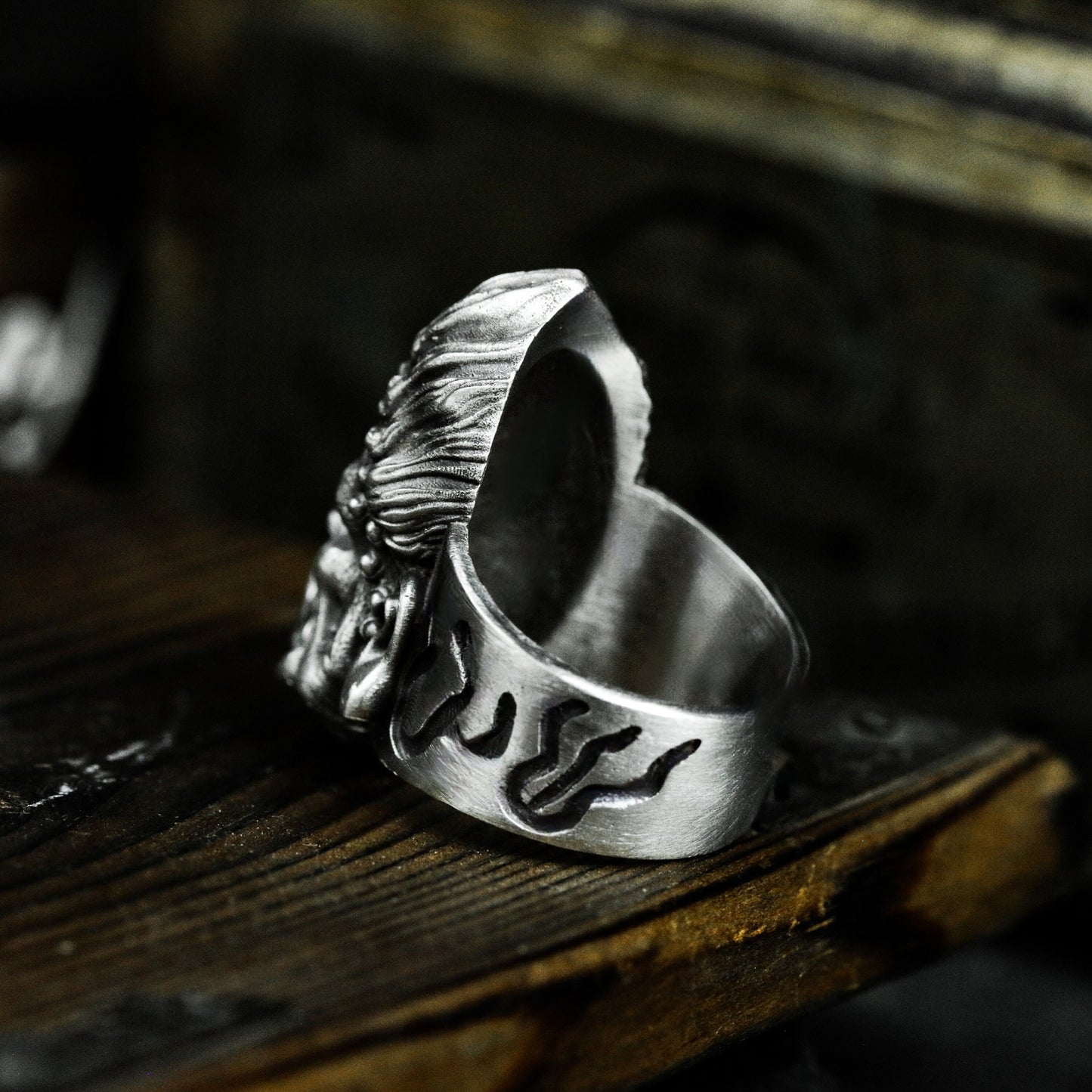 Wrathful God Ring ¨C 925 Silver Handmade