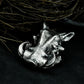 Boar Head Pendant - 925 Silver Handmade Wild Beast Totem