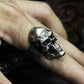 Red Skull Ring - 925 Silver Handmade