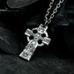 Celtic Cross Pendant - 925 Silver Handmade Gothic Relic