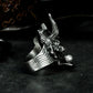Hannya & Sutra Banner Ring ¨C 925 Silver Handmade