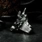 Hannya & Sutra Banner Ring ¨C 925 Silver Handmade