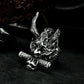 Hannya & Sutra Banner Ring ¨C 925 Silver Handmade