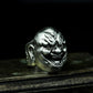 Wicked Buddha Ring ¨C Handmade 925 Silver Gothic Smile Buddha Band