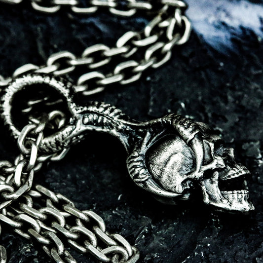 Dragon Claw Skull Pendant ¨C 925 Sterling Silver Handmade