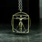 Vitruvian Man Pendant ¨C 925 Sterling Silver Handmade