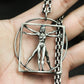Vitruvian Man Pendant ¨C 925 Sterling Silver Handmade