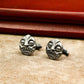 Mayan Portrait Totem Cufflinks, Sacred Blessing - 925 Sterling Silver Handmade