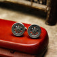 Floral Totem Cufflinks - 925 Sterling Silver Handmade