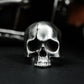 Minimal Skull Ring - 925 Silver Handmade Clean Death Form