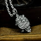 Turtle Skull Pendant - 925 Silver Handmade