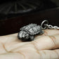 Turtle Skull Pendant - 925 Silver Handmade