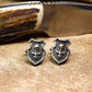 Shield Cufflinks - Handmade 925 Silver Pirate Anchor Design