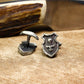 Shield Cufflinks - Handmade 925 Silver Pirate Anchor Design