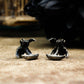 Spider Cufflinks, Black Widow - 925 Sterling Silver Handmade